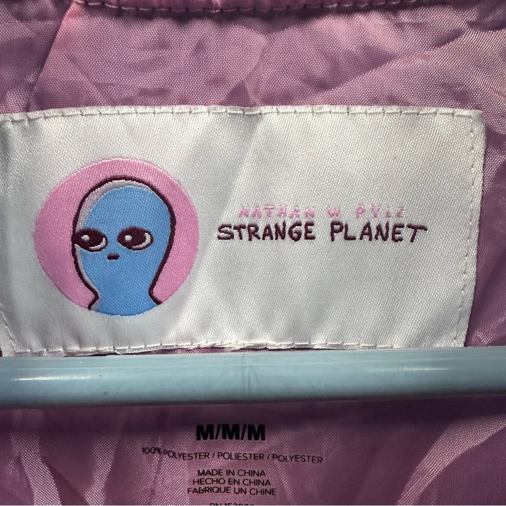 Strange Planet Nathan Pyle Alien Webcomic New York Times Zip Up Bomber Jacket M - Picture 6 of 9